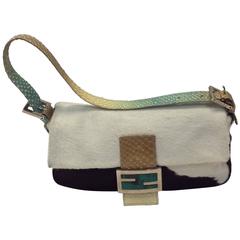 Fendi Pony Hair Python Baguette