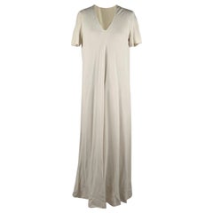 La Mendola Vintage Vestito da sera Kaftano lungo bianco taglia 46