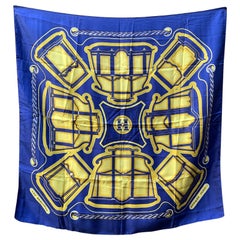 Hermes Paris Vintage Blau Les Berlines 1972 Francoise de la Perriere, Französisch, Paris
