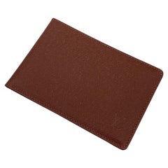 Louis Vuitton Vintage Tan in pelle Bifold Portafoglio ID Portafoglio Foto