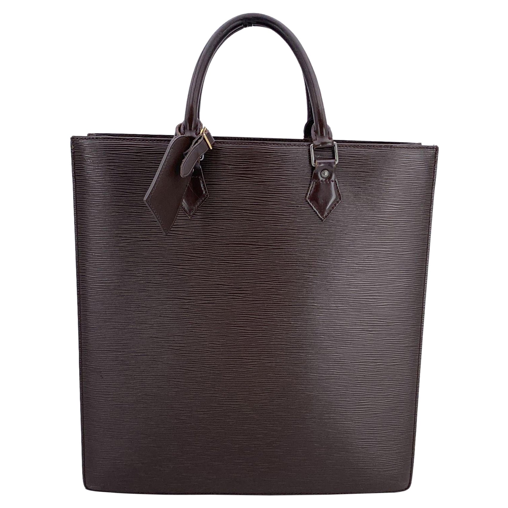 Louis Vuitton Vintage Brown Epi Leather Sac Plat GM Shopping Tote Bag