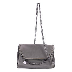 Stella McCartney - Borsa a tracolla Falabella Flap Crossbody grigia
