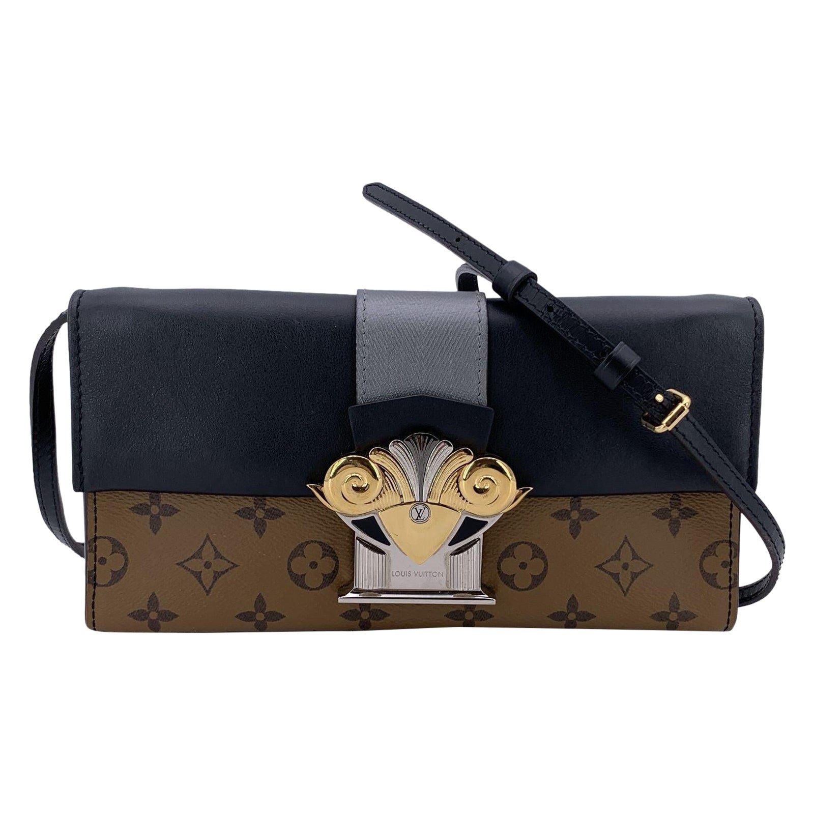 Louis Vuitton - Pochette à colonne inversée en toile Monogram