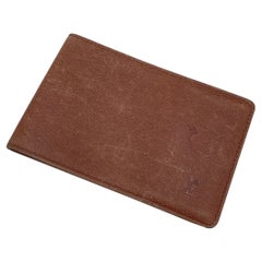 Portafoglio Louis Vuitton Vintage Tan Taiga in pelle con porta libretto degli assegni