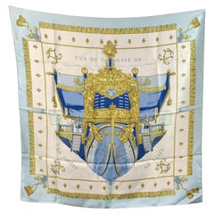 Hermes Paris Vintage Silk Scarf Vue du Carrosse 1953 Hugo Grygkar