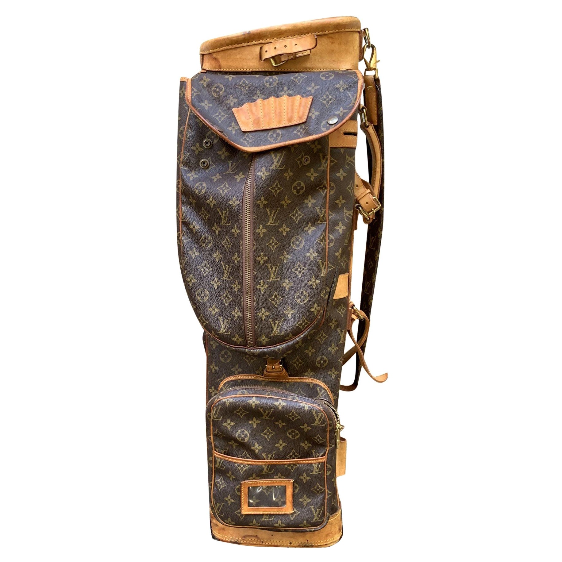 Louis Vuitton Vintage Monogram Canvas Sac de Golf Sport Shoulder Bag For Sale