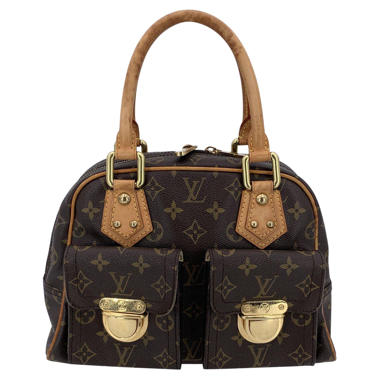 Louis Vuitton Monogram Canvas Manhattan PM Satchel Bag Handbag