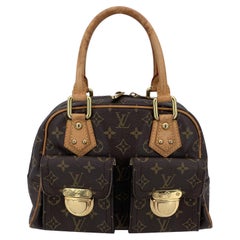 Louis Vuitton Monogram Canvas Manhattan PM Satchel Bag Handbag
