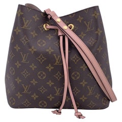 Louis Vuitton Monogram NeoNoe Bucket Shoulder Bag Pink M44022