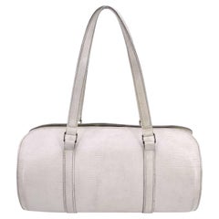 Louis Vuitton White Epi Leather Soufflot Bag Handbag with Pouch
