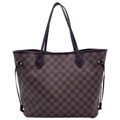 Louis Vuitton Brown Damier Ebene Canvas Neverfull MM Tote Bag