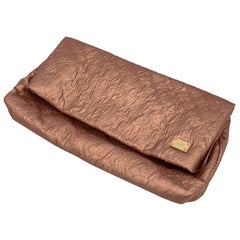 Louis Vuitton Rose Gold Quilted Limelight GM Foldable Clutch Bag