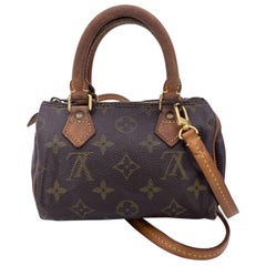 Louis Vuitton Vintage Monogram Mini HL Speedy Nano Bag with Strap