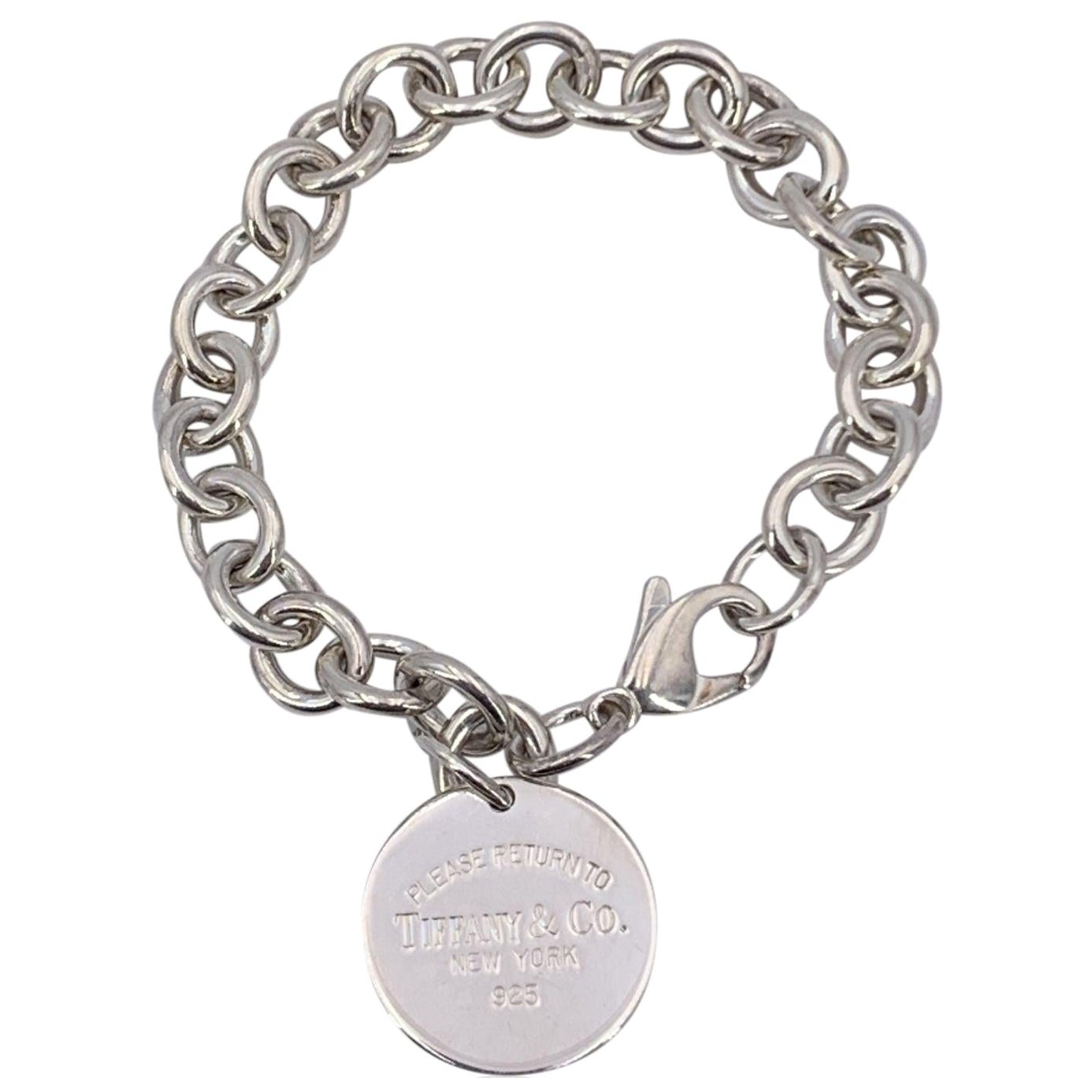 Tiffany & Co. Sterling Silver Return to Round Tag Bracelet