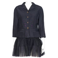 Jean Paul Gaultier Jeans: giacca blazer o mini abito con tutù a balze, SS1991