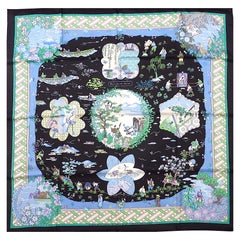 Rare Hermes Scarf BRAND NEW with Box "Ballade de Heian" Special Edition E Gallé