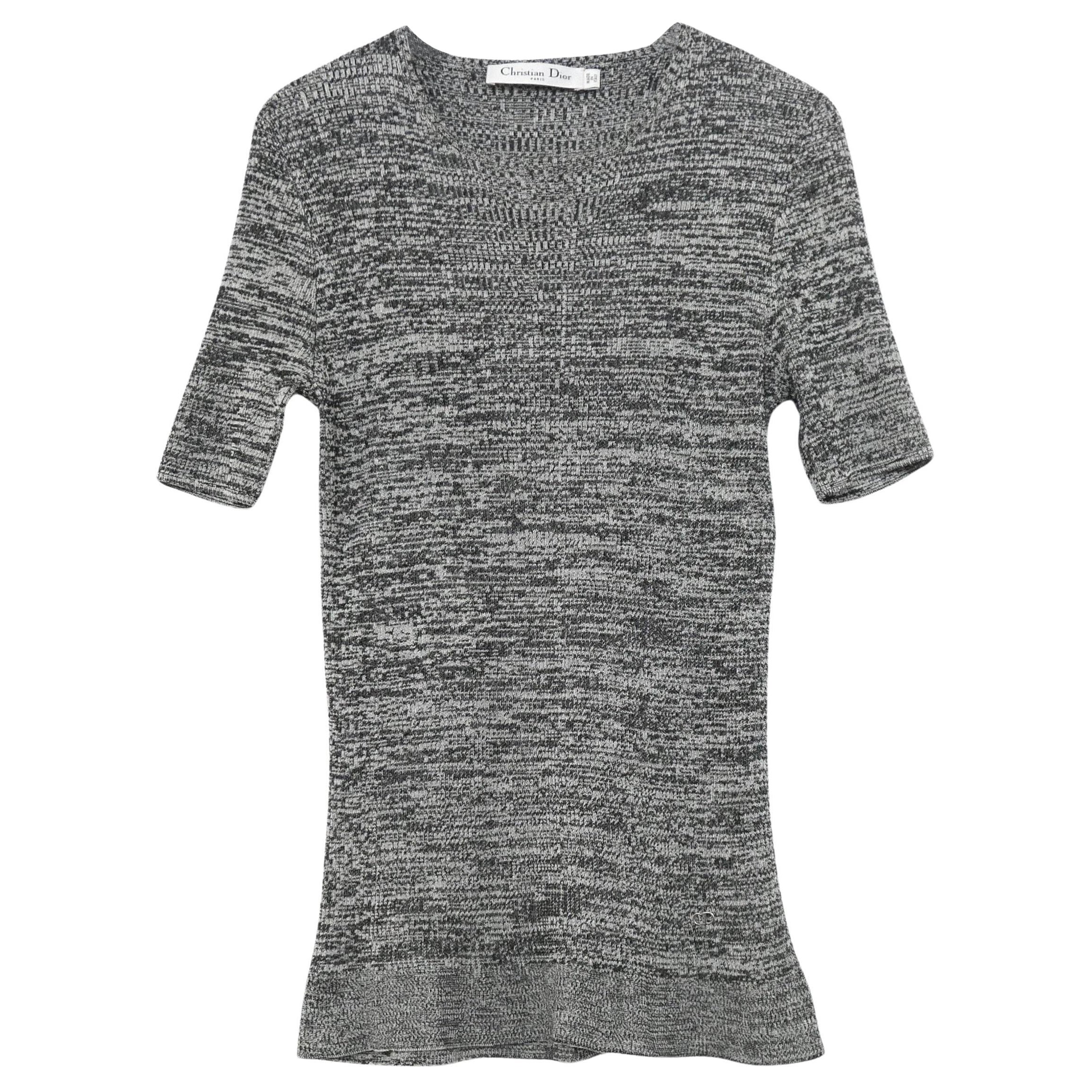 Christian Dior x Raf Simons SS15 Peplum Hem Knit Top