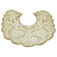 MARY MCFADDEN Sequin & Beaded Collar, 1980's