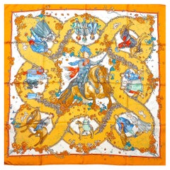 Foulard Hermès NEUF avec boîte Hermès Les Petits Princes par C.C. Baschet