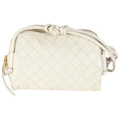 Bottega Veneta White Intrecciato Nappa Concert Pouch