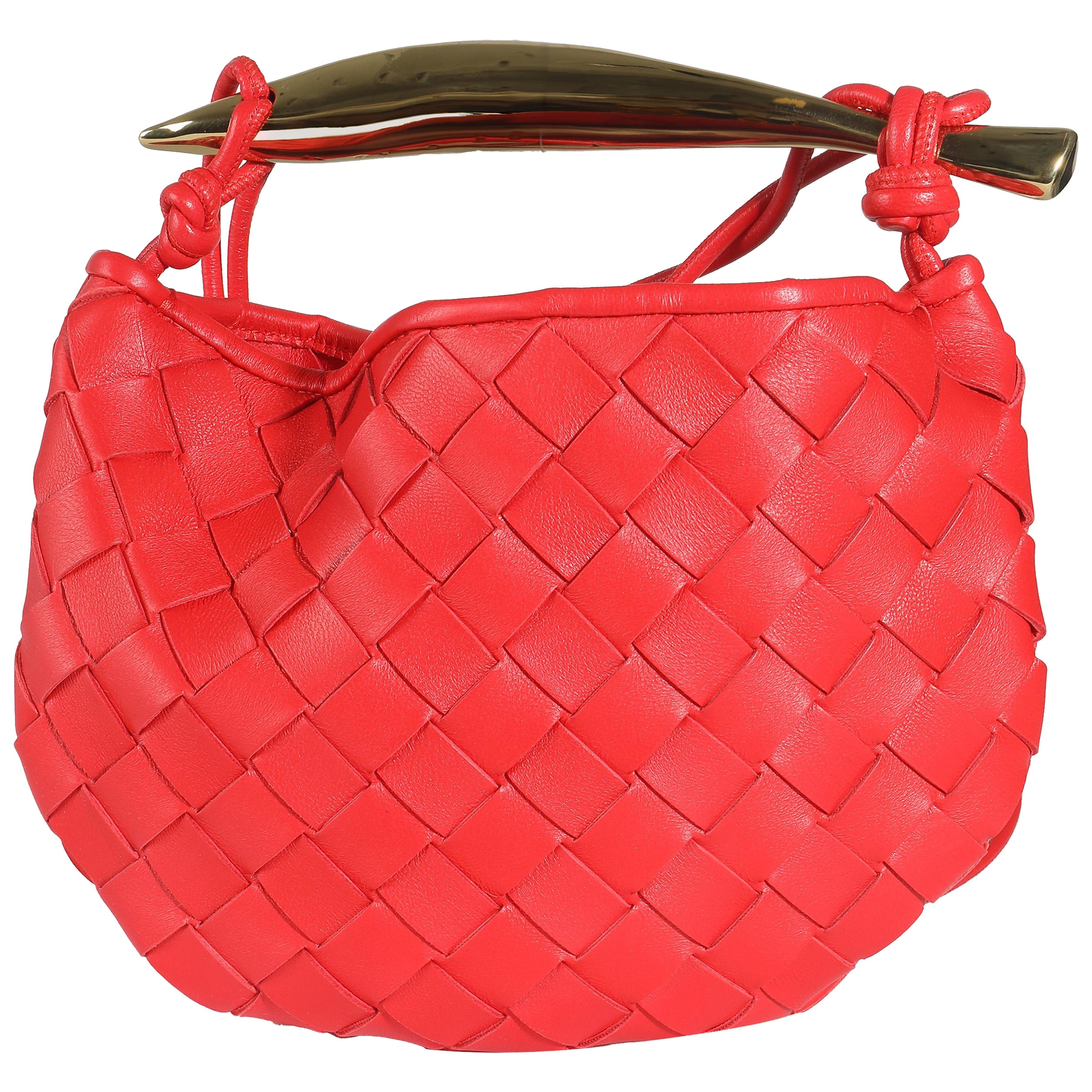 Bottega Veneta Vernis Nappa Intrecciato Mini Sardine For Sale
