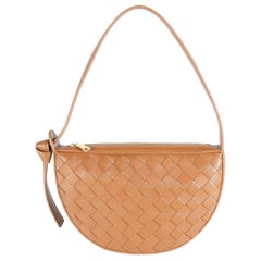 Bottega Veneta Cognac Intrecciato Nappa Mini Sunrise Bag