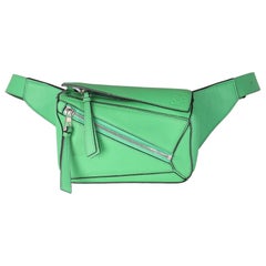 Loewe Jungle Green Calfskin Mini Puzzle Belt Bag