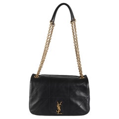 Saint Laurent Black Lambskin Matelasse Monogram Small Jamie 4.3