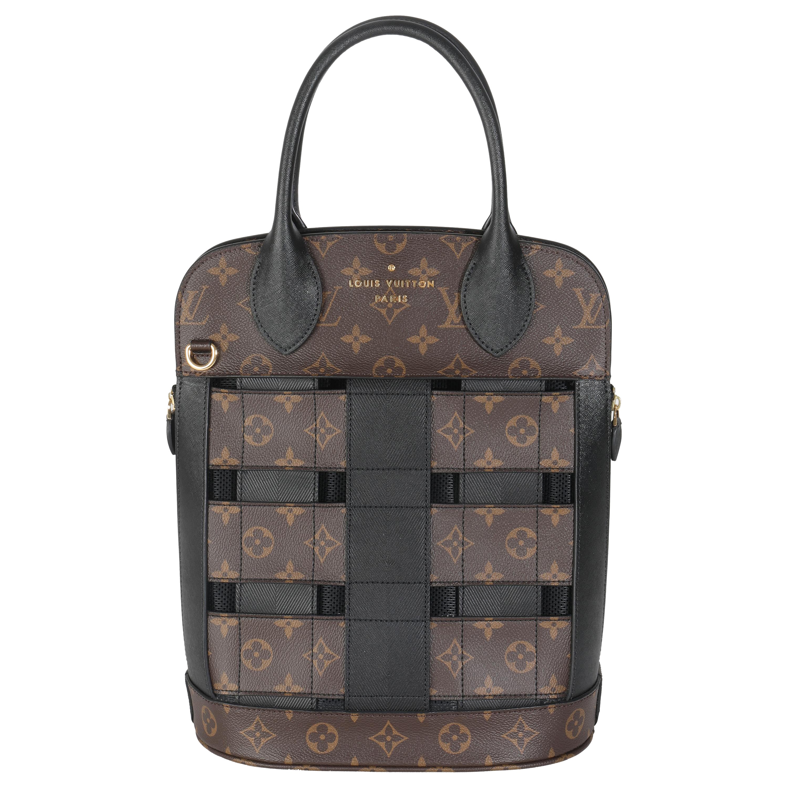 Louis Vuitton Black Monogram Canvas Tressage For Sale
