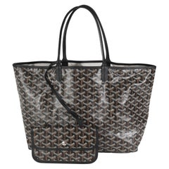 Goyard Black Goyardine Canvas Saint Louis PM