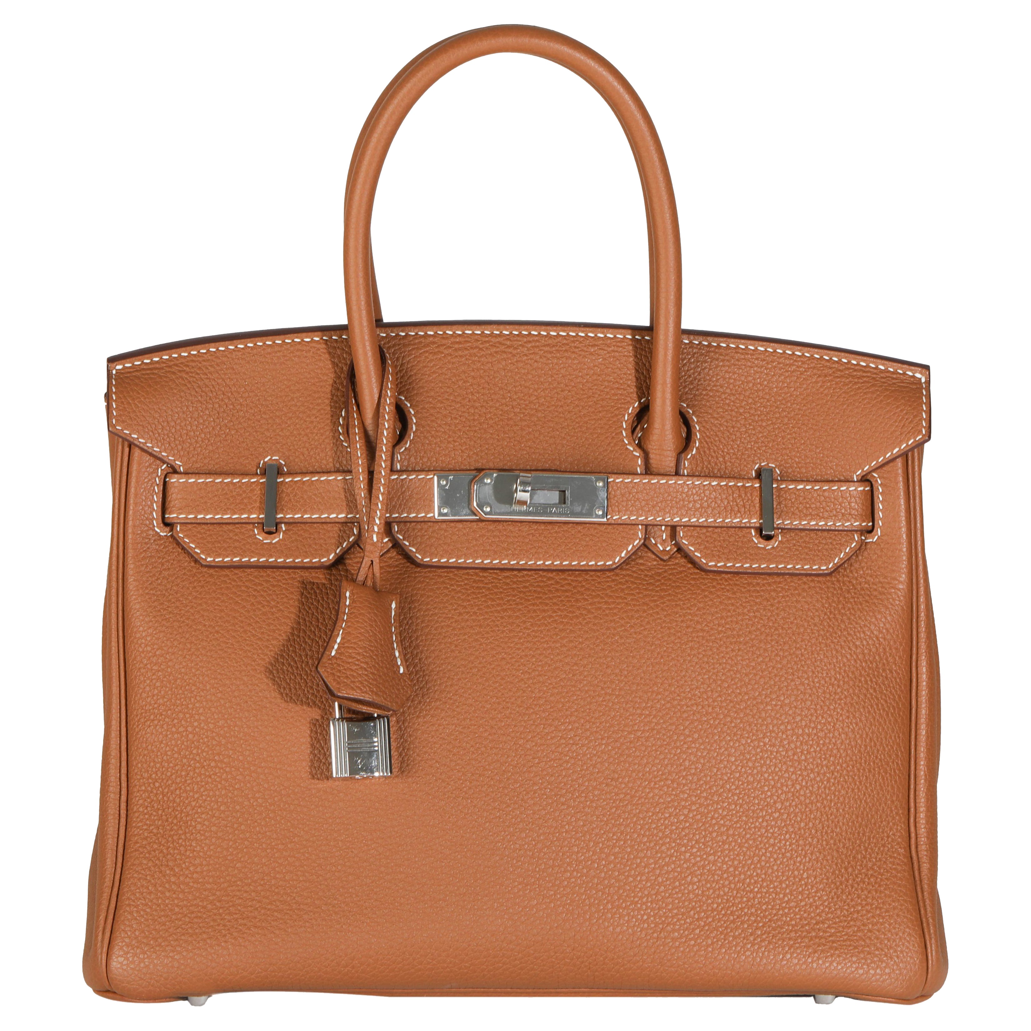 Hermès Gold Togo Birkin 30 PHW For Sale