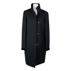 Fay Schwarzer Virginia-Mantel aus reiner Schurwolle, Größe XXXL
