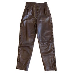 Boutique Valentino Pantalones de piel