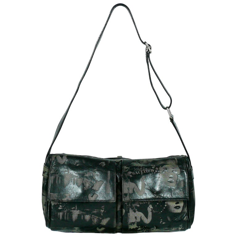 Jean Paul Gaultier Vintage Retro Dietrich Print Leather Shoulder Bag at  1stDibs | jean paul gaultier maroquinerie, jean paul gaultier vintage bag, jean  paul gaultier bag