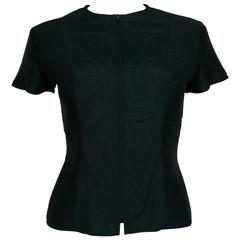 Jean Paul Gaultier Vintage Cone Breast Black Top 10