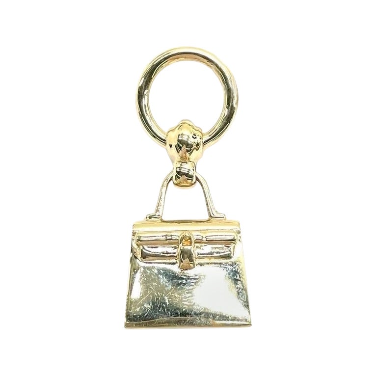 Hermès Top Kelly Pendant Light Rose Gold Necklace Charm