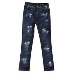 Chanel Paris / London CC Crown Buttons Black Jeans 36 FR