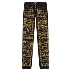 Chanel Paris / Byzance New Tweed Accent Runway Jeans 40 FR