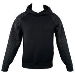ALEXANDER WANG x H&M Size S Sweat à capuche en viscose texturée noire