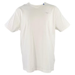 OFF-WHITE FW20 Camiseta cuello redondo algodón logo negro blanco talla XS
