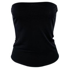 ROSETTA GETTY Size M Black Viscose Tube Casual Top
