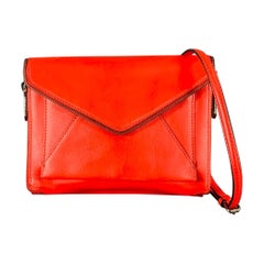 REBECCA MINKOFF Red Leather Cross Body Flap Handbag