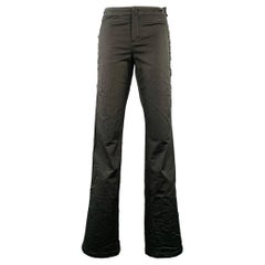 MOSCHINO Size 8 Black Cotton Blend Lace-Up Casual Pants