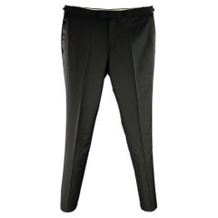 PAUL SMITH Size 38 Wool Mohair Tuxedo Dress Pants