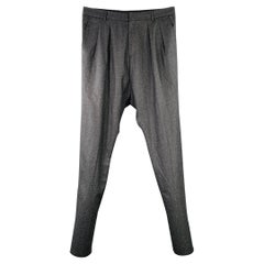 GIVENCHY Taille 36 gris anthracite laine plissée