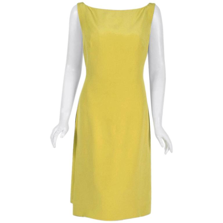 chartreuse cocktail dress