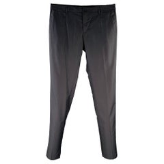 DOLCE & GABBANA Size 36 Navy Wool Silk Zip Fly Dress Pants