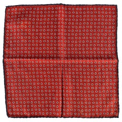 BRUNELLO CUCINELLI Einstecktuch mit Paisley in Burgund-Marine
