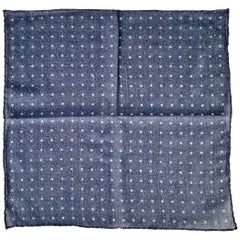 BRUNELLO CUCINELLI Marineblaue, weiße, gepunktete, quadratische Tasche