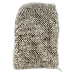 Cravatta in maglia di cashmere grigio di Brunello Cucinelli